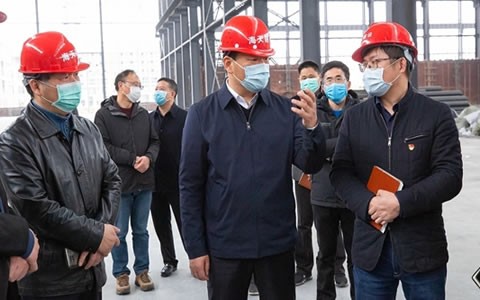 浦江县委书记程天云调研ROYAL皇家88浦江建设项目复工情况